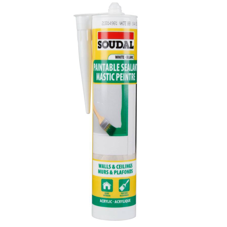 Soudal Paintable Acrylic Sealant (270 ml)