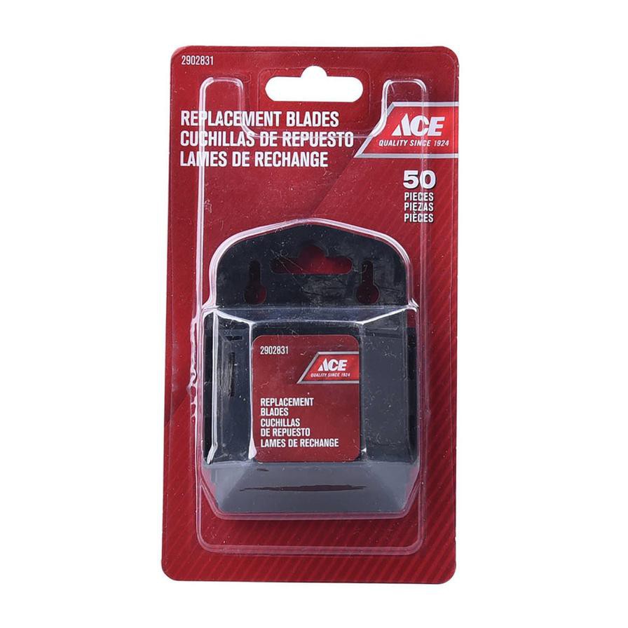 Ace Steel Heavy Duty Replacement Blades W/Case (50 Pc.)