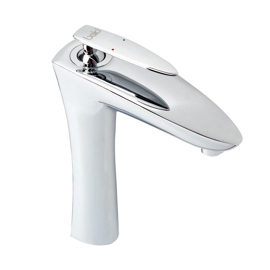 Bold Kiele High Rise Wash Basin Mixer (20 x 6 x 28 cm, Chrome)