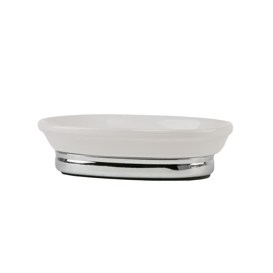 Interdesign York Oval Soap Dish (16 x 11 x 10 cm)