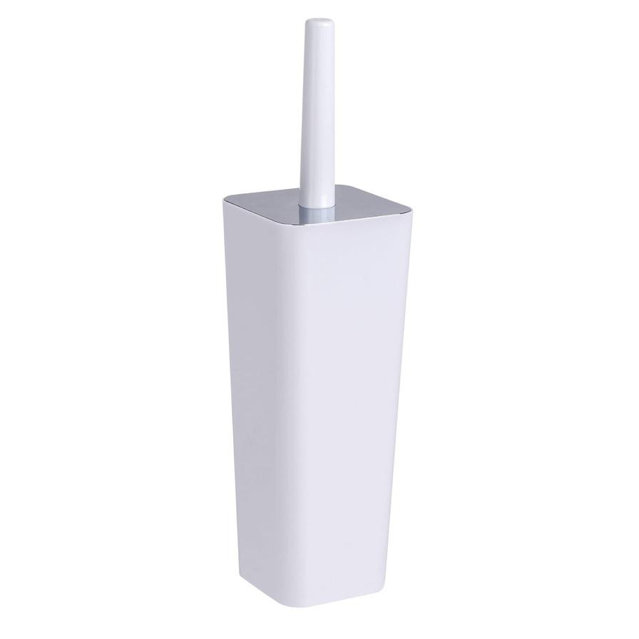 Wenko Plastic Closed Form Toilet Brush Holder (10 x 38.5 x 10 cm)