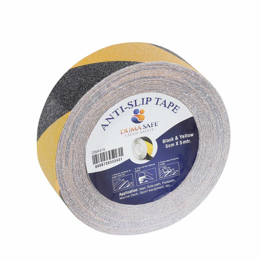 Duma Safe Anti-slip Tape (Black & Yellow, 5 cm x 18 m)