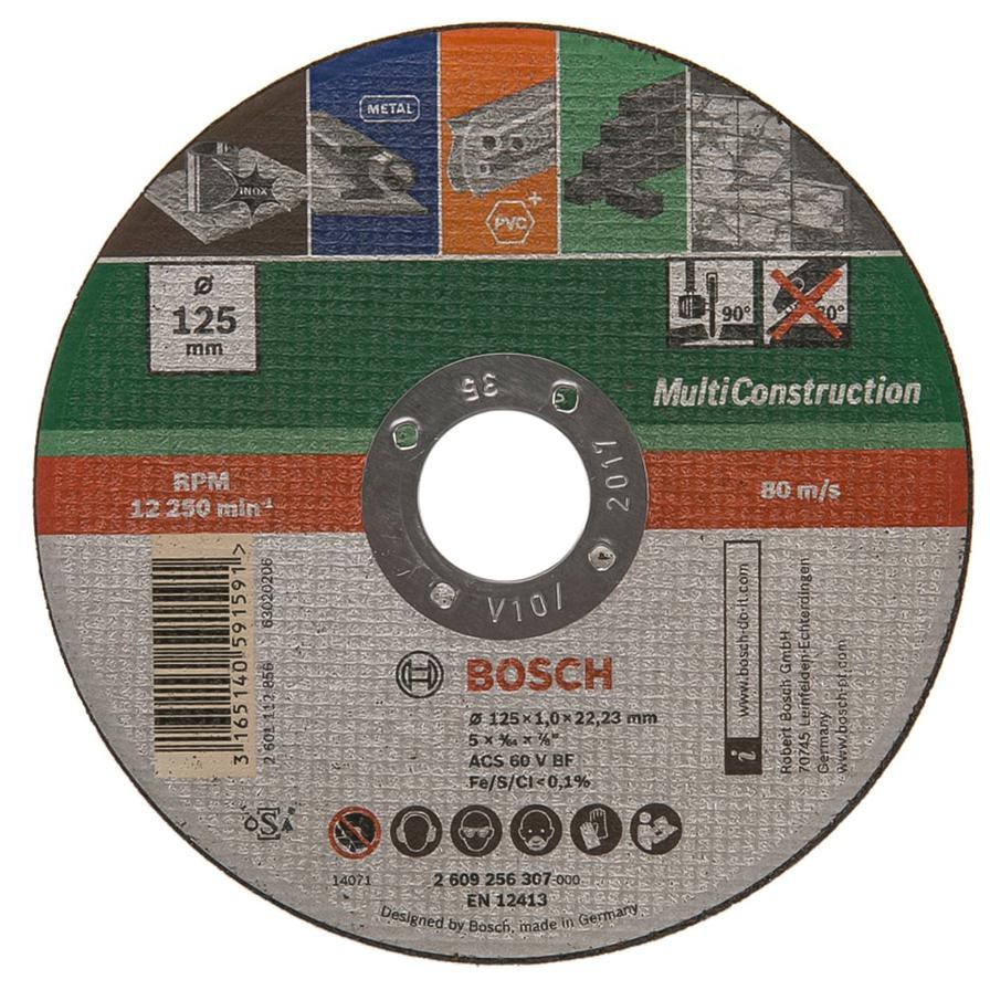 Bosch Straight Cutting Multi Construction Disc (125 x 1 mm)