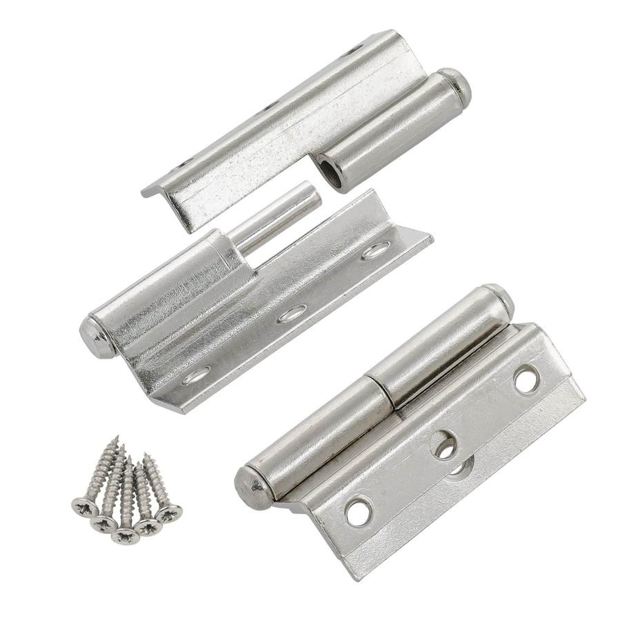 Suki Nickel Plated Steel Cranked Right Butt Hinge Pack (5 cm, 2 Pc.)