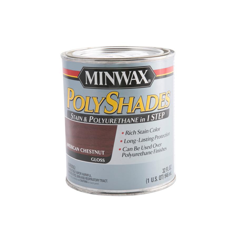 Minwax PolyShades Stain & Polyurethane in 1 Step (American Chestnut, 946 ml)