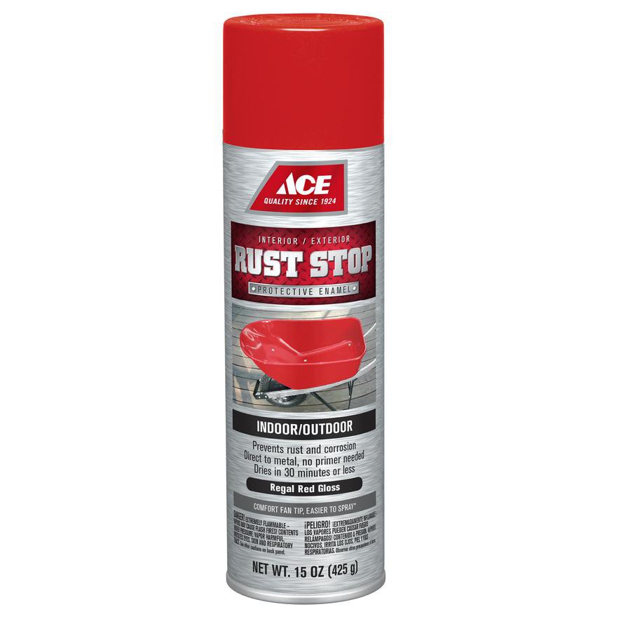 Ace Rust Stop Protective Enamel Spray Paint (425 g, Regal Red)