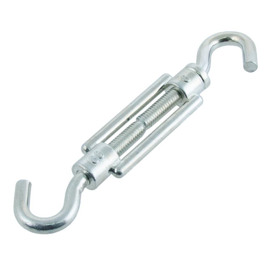 Suki Zinc-Plated Steel Hook & Hook Turnbuckle (M5 x 50 mm)