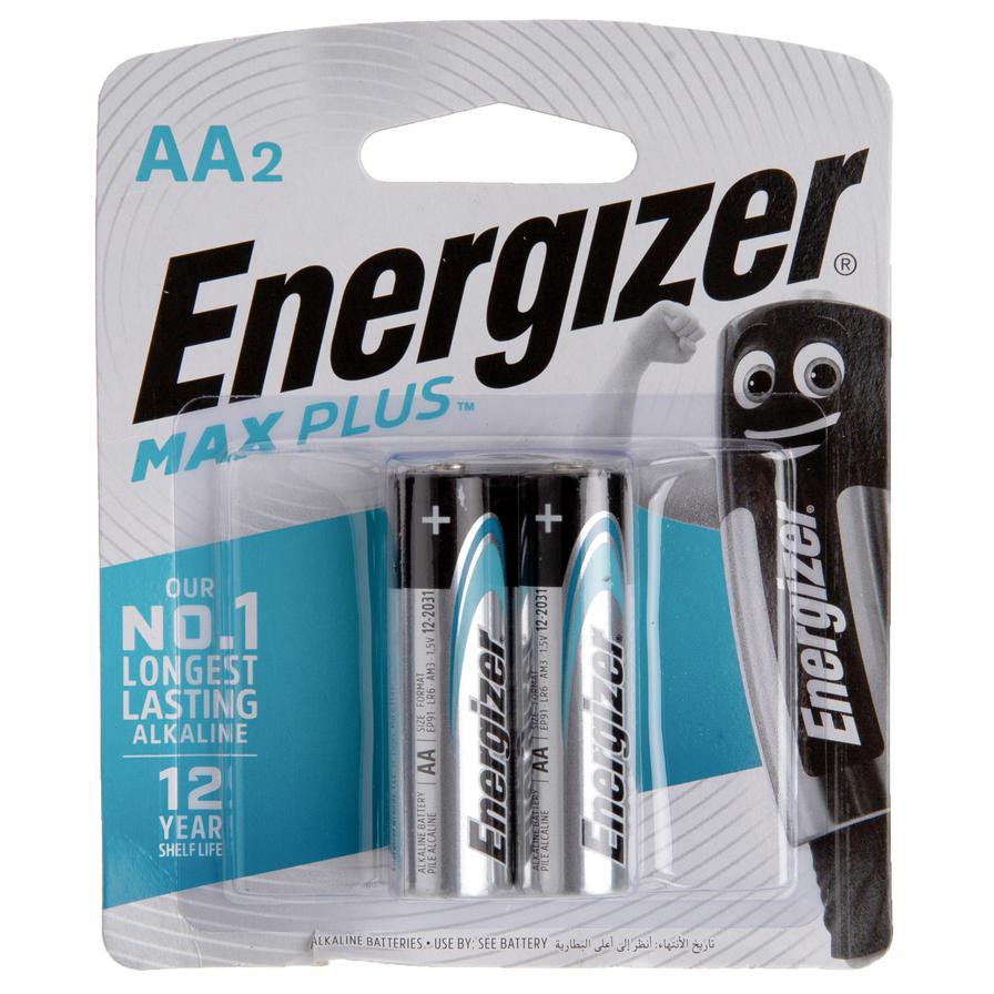 Energizer Max Plus AA Alkaline Batteries (2 pcs)