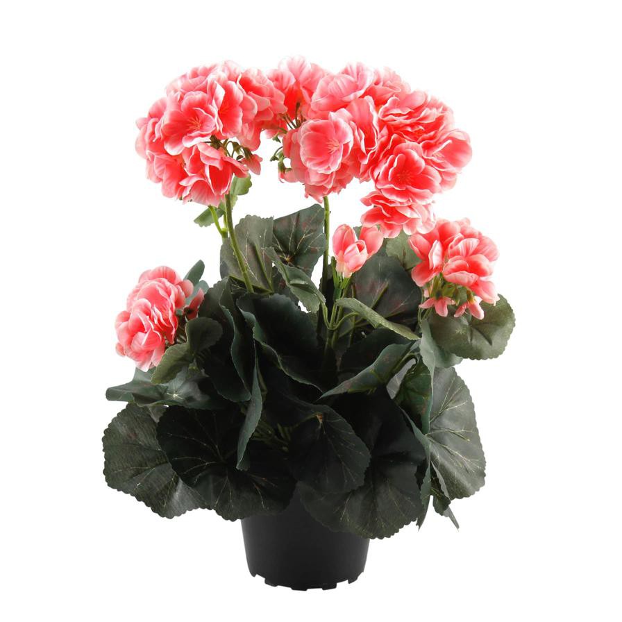 Artificial Pelargon Pink Plant