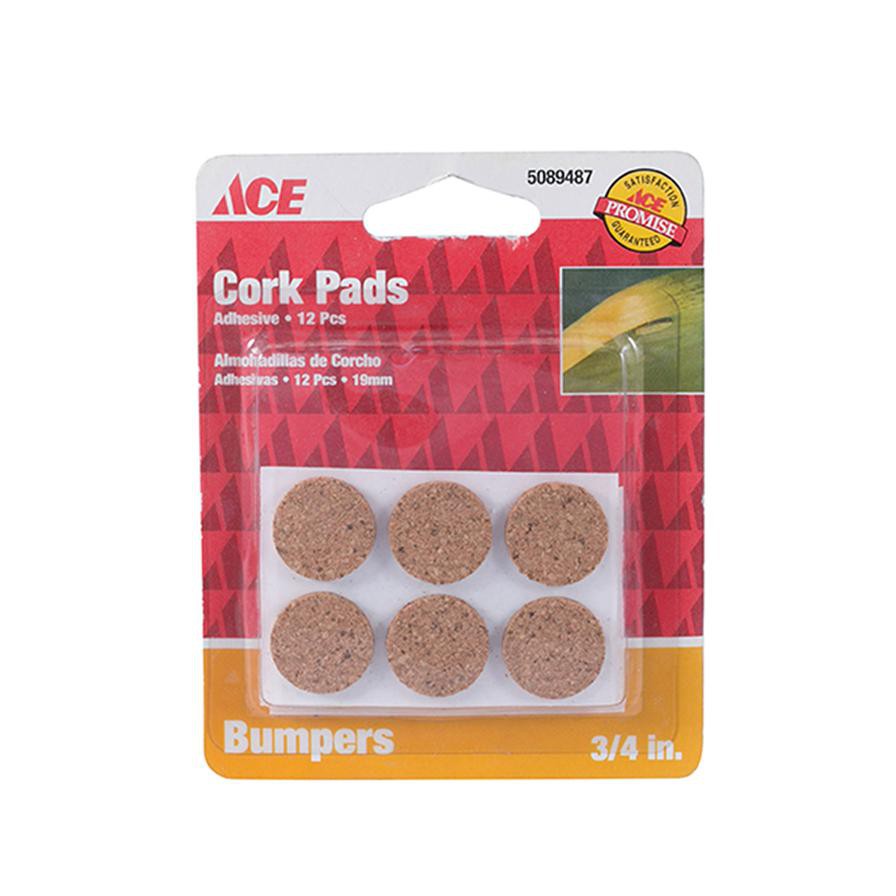 ACE Bumper Cork Pads (2 cm, Pack of 12)