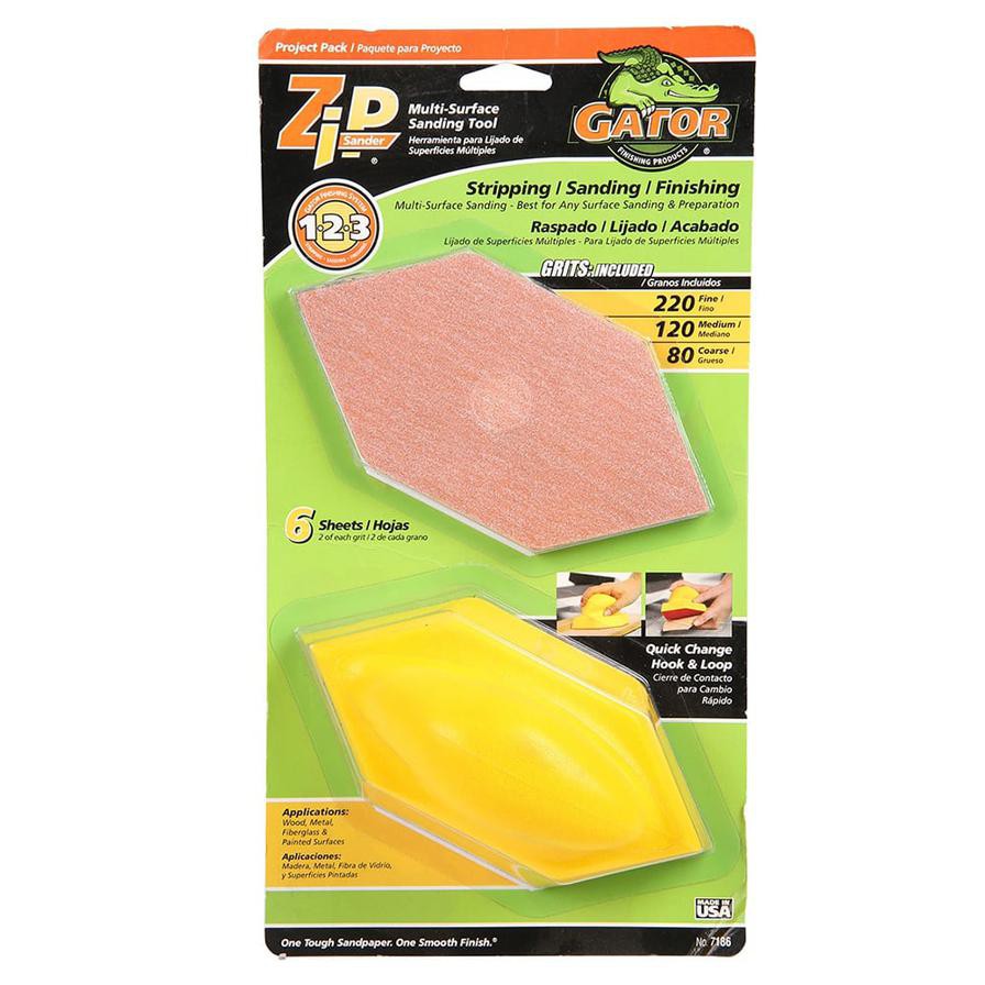 Gator Grit Zip Sander Project Pack (Pack of 6)