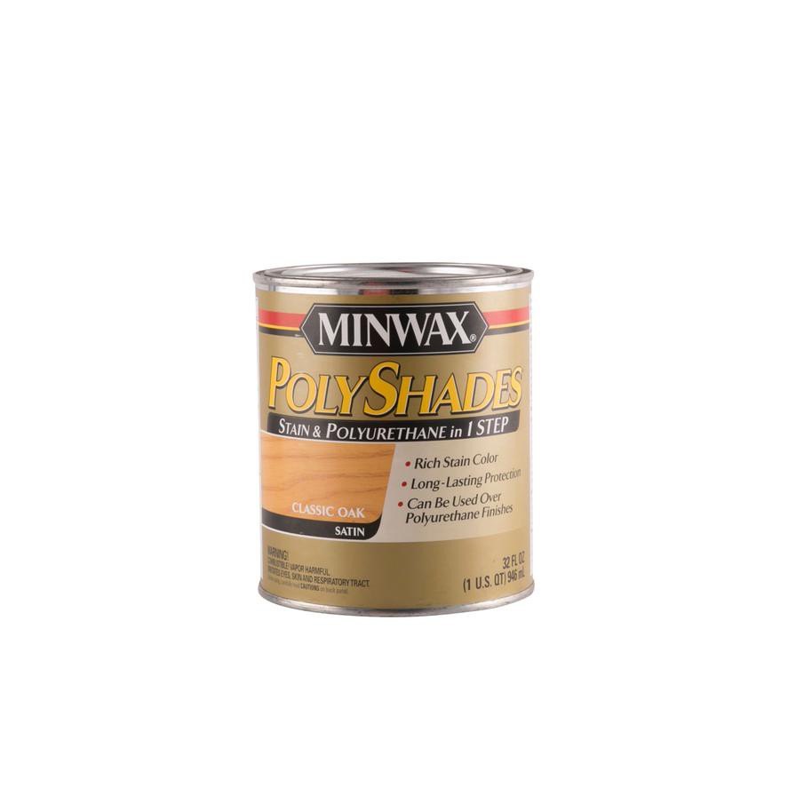 Minwax PolyShades Stain & Polyurethane in 1 Step (Classic Oak, 946 ml)