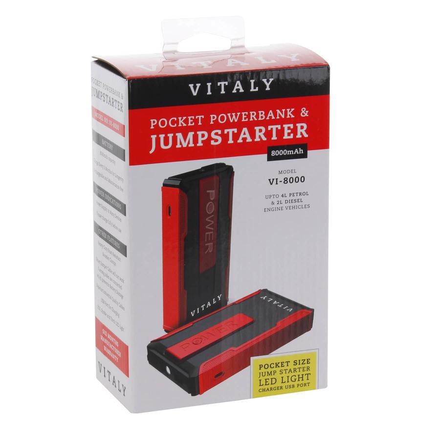 Vitaly Pocket Jump Starter W/Power Bank