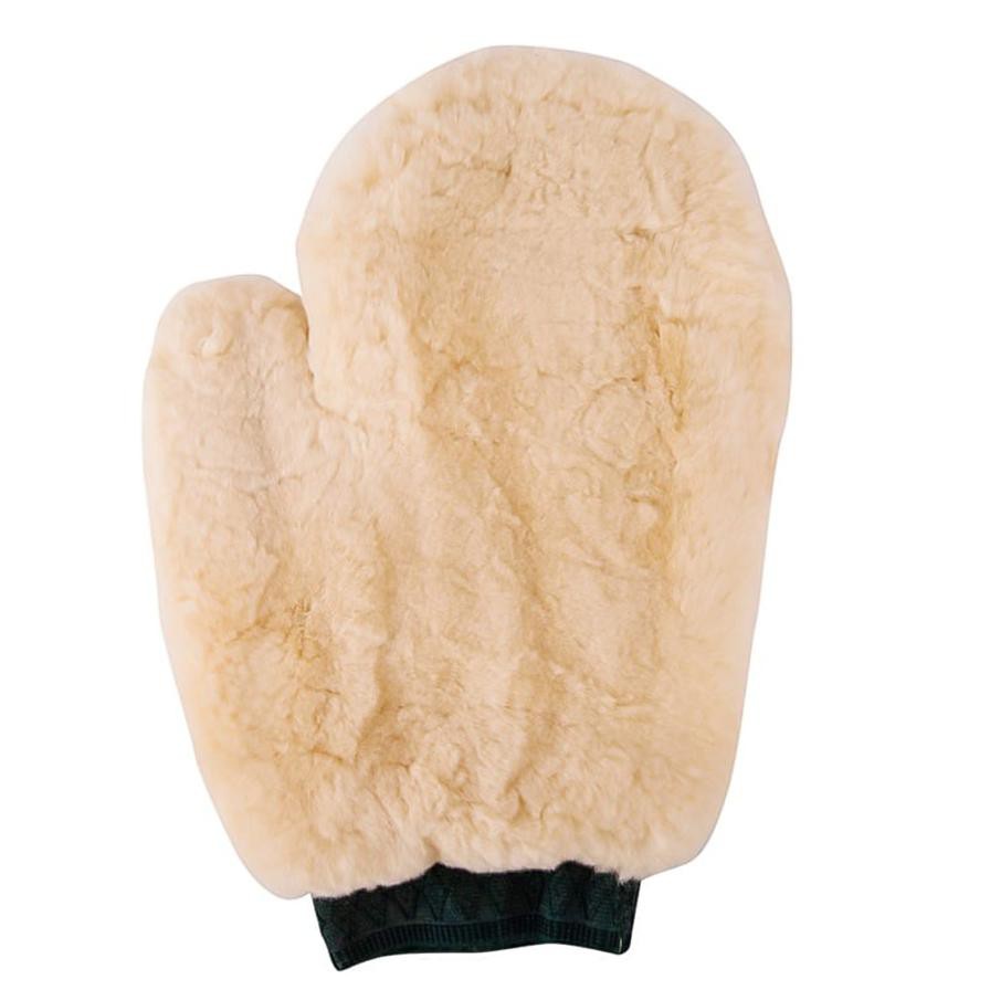 Autoplus Large Car Polish Sheepskin Soft Glove (Beige)