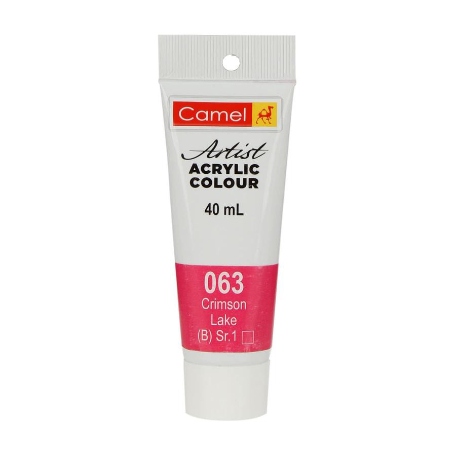 Camel Artist Acrylic Paint (40 ml, Crimson Lake)