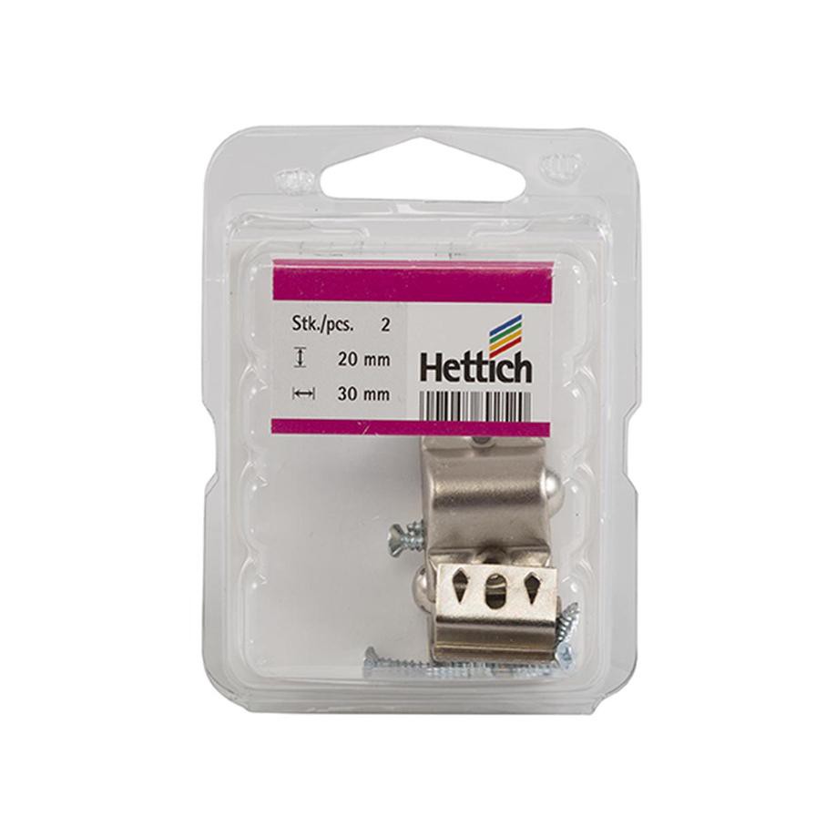 Hettich Steel Ball Catches (20 x 30 mm, 2 Pieces)