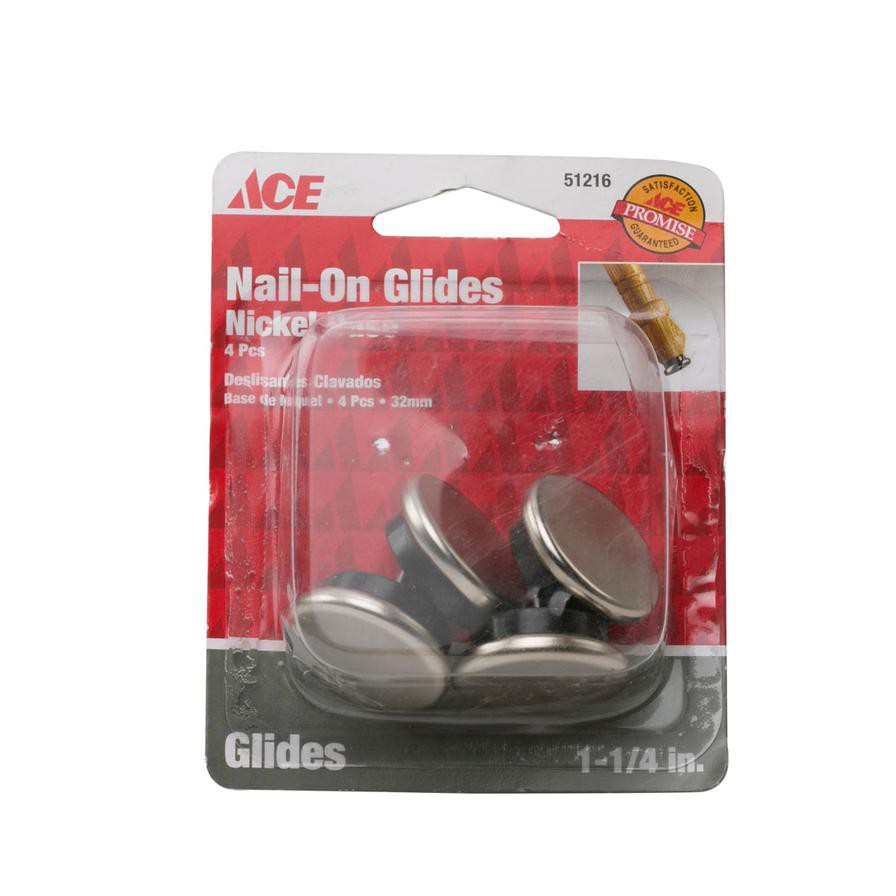 ACE Nail-On Glides (32 mm, Pack of 4)