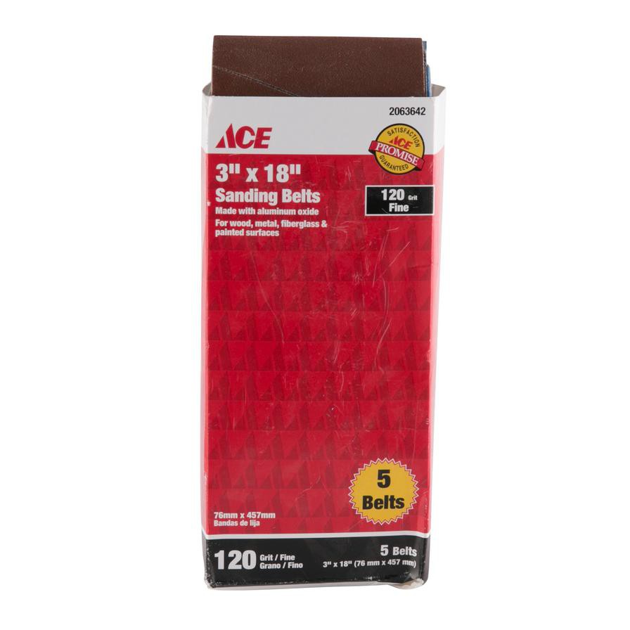 ACE Sanding Belts (76 x 457 mm, Pack of 5)