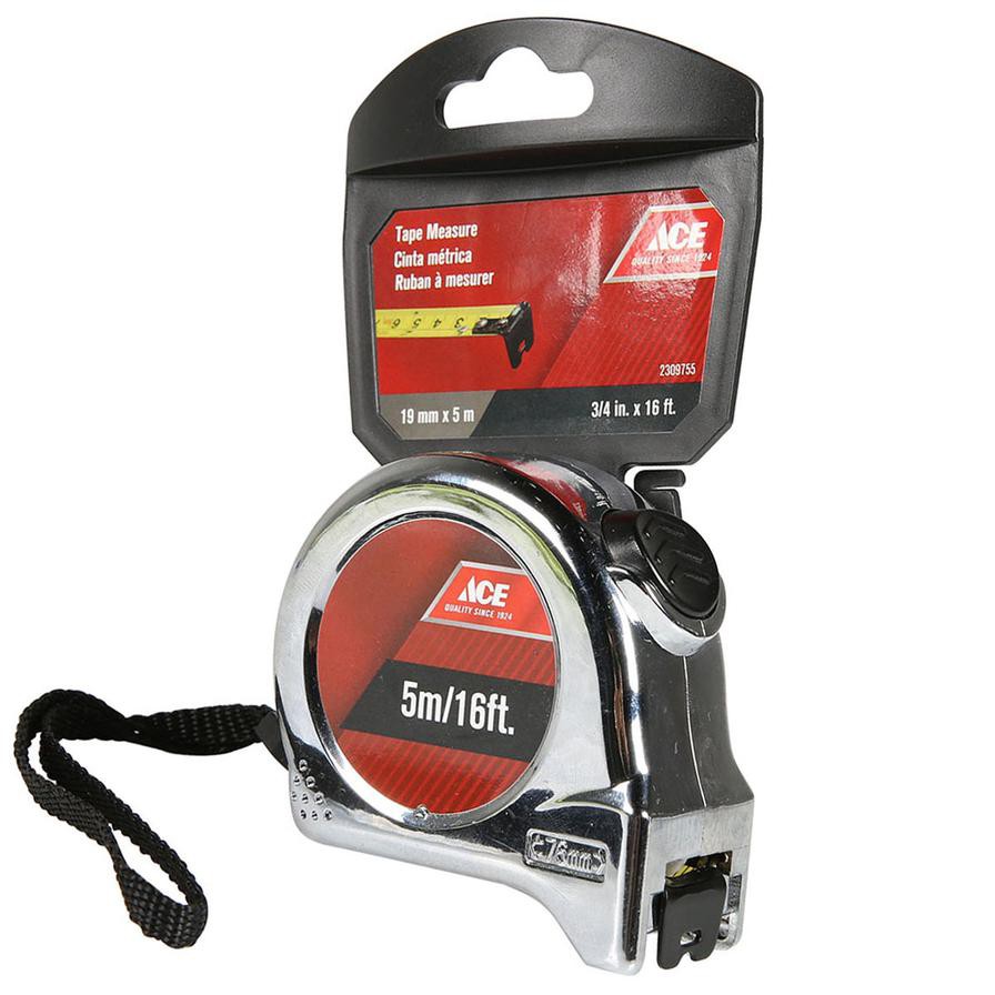 ACE Steel Measuring Tape (500 cm, Silver)