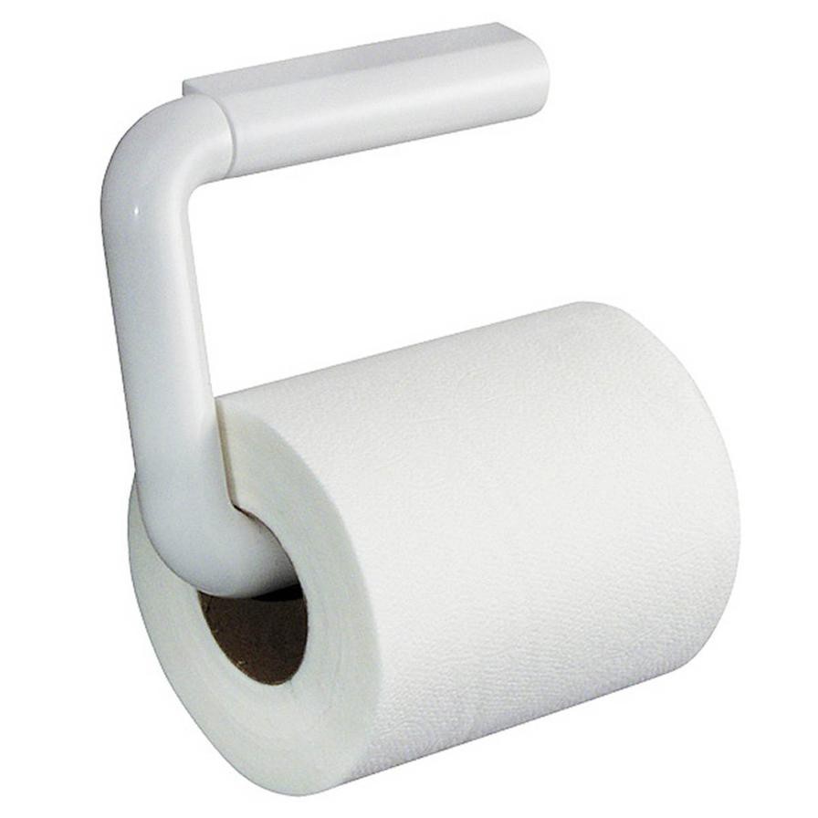 Interdesign Wall Mount Toilet Tissue Holder (20.3 x 14.4 x 19.5 cm, White)