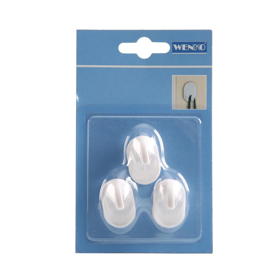 Wenko Oval Shaped Hooks (Pack of 3)