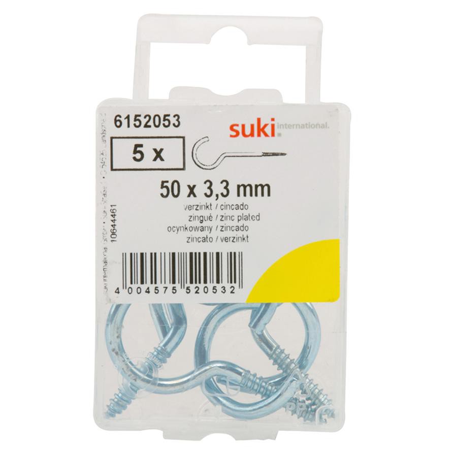 Suki 6152053 Cup Hooks (5 x 0.3 cm, Pack of 5)