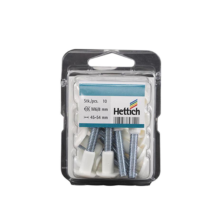 Hettich Connecting Screws (45 to 54 mm, 10 Pieces)