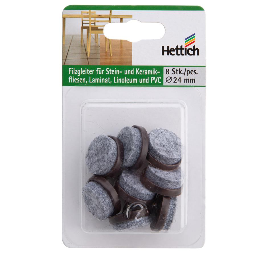 Hettich Felt Glides (24 mm, 8 pcs)