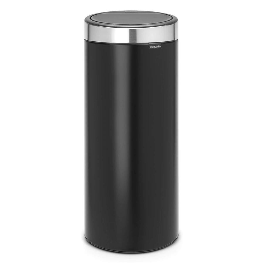 Brabantia Touch Bin with Fingerprint Proof Lid (30 L, Black)