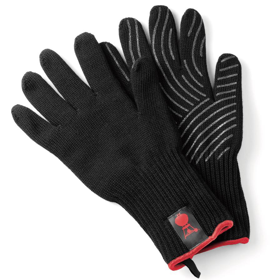 Weber Premium Barbeque L/XL Glove Set (Set of 2, Black)