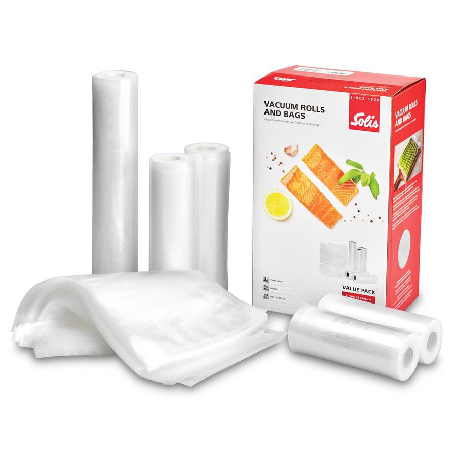 Solis Vacuum Rolls & Vacuum Bag Value Pack