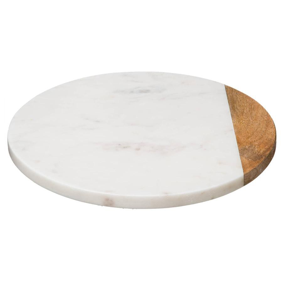 SG Marble & Wood Turntable Tray (30 cm)