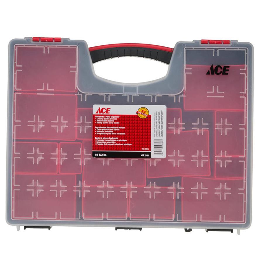 Ace Parts Organizer (42 x 33 x 11 cm, Red)