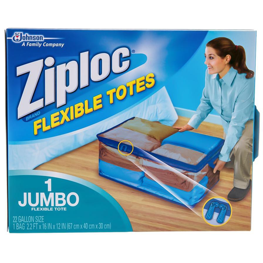 Johnson Ziploc Jumbo Flexible Tote (83 l, 67 x 40 x 30 cm)