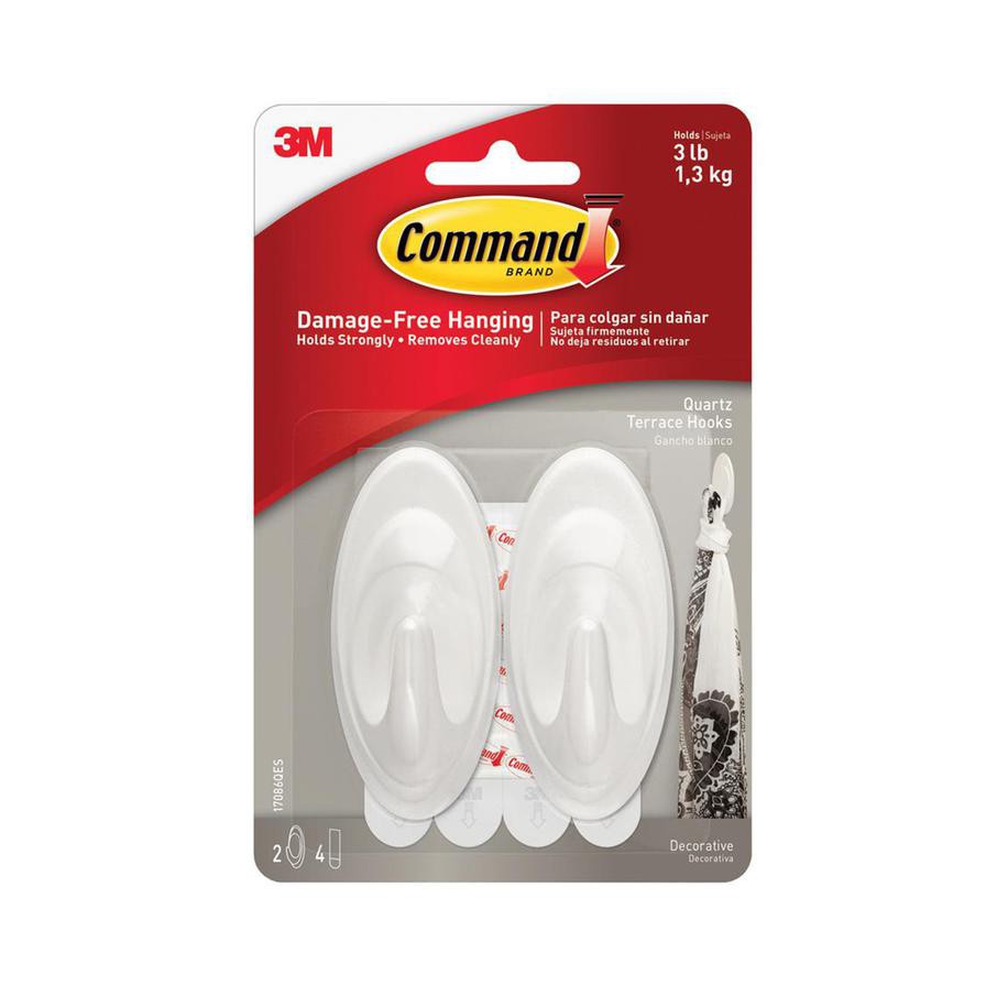 3M Command Quartz Terrace Medium Hooks