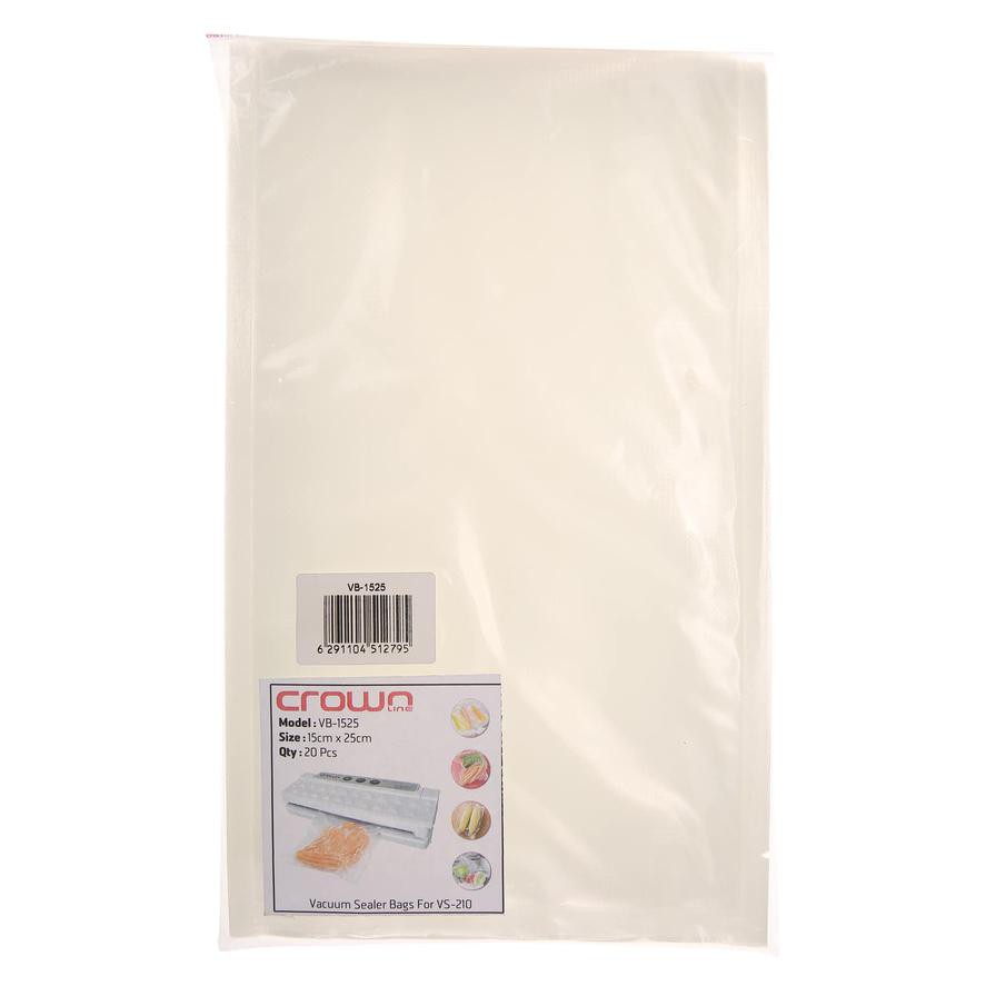 Crownline Vacuum Bag, VB-1525 (15 x 25 cm, 20 pcs)