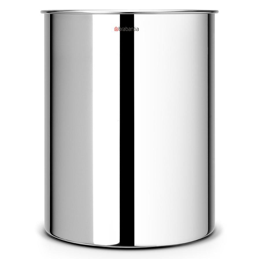 Brabantia Waste Paper Bin Brilliant Steel (15 L, Silver)