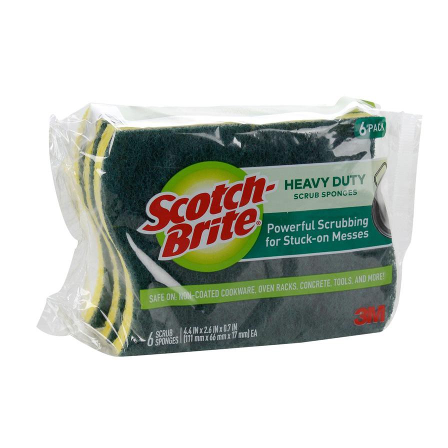 3M Scotch-Brite Heavy Duty Scrub Sponge Pack (6 Pc.)