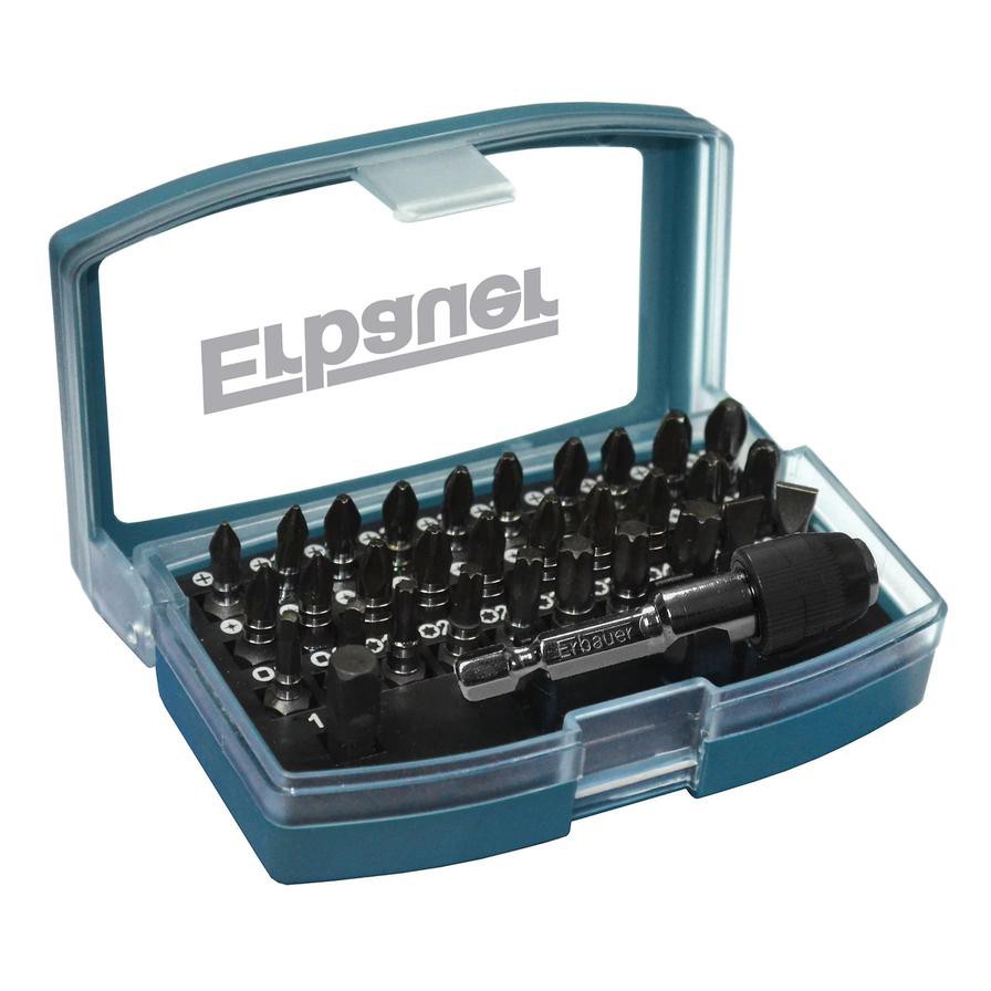 Erbauer Heavy Duty Mixed Screwdriver Bit Set (32 Pc.)