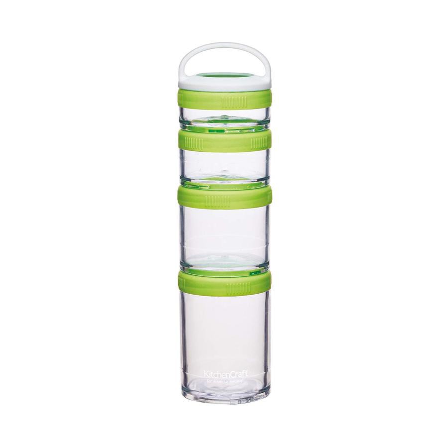 KitchenCraft Healthy Eating Stacking Food Container Set (Set of 3)