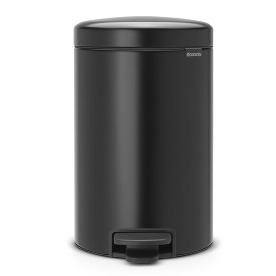 Brabantia NewIcon Pedal Bin (12 L, Matt Black)