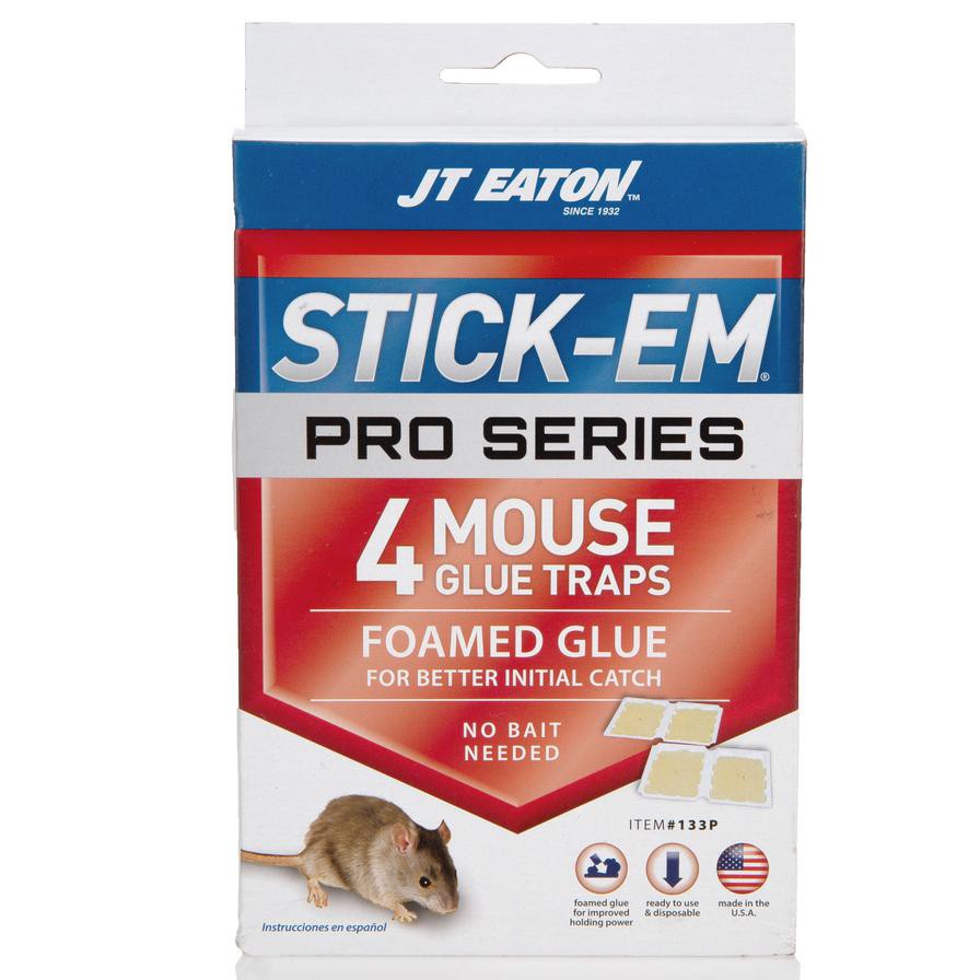 JT Eaton Stick-Em Pro Series Mouse Glue Traps (Pack of 4)