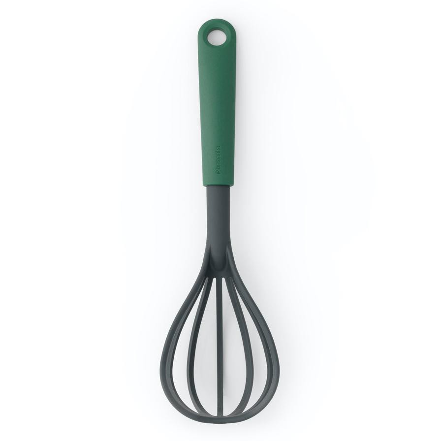 Brabantia Tasty+ Nylon Whisk Plus Draining Spoon (4.6 x 7.5 x 26.3 cm)