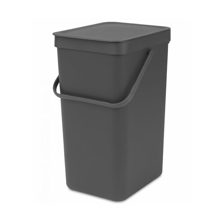 Brabantia Sort&Go Waste Bin (16 L, Grey)