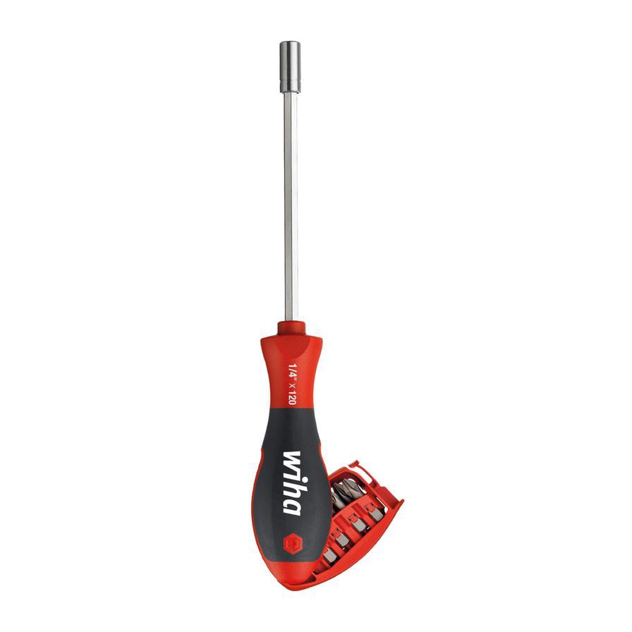 Wiha Screwdriver W/Magnetic Bit Magazine (20 cm)