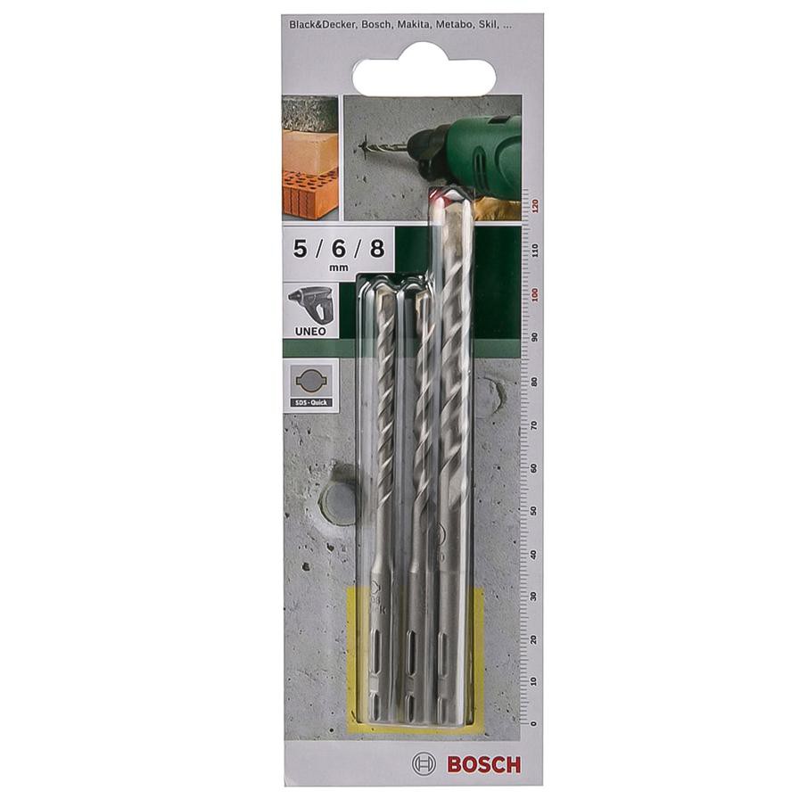 Bosch SDS Quick Concrete Drill Bit Set (Pack of 3)