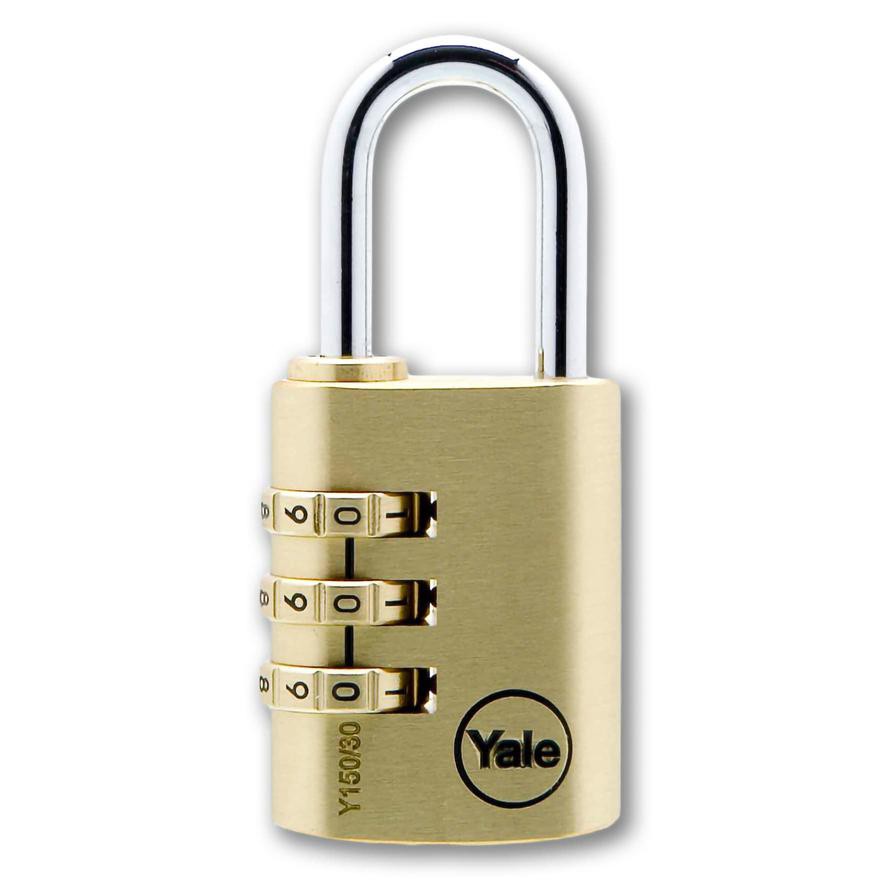 Yale Brass Combination Padlock (3 cm)