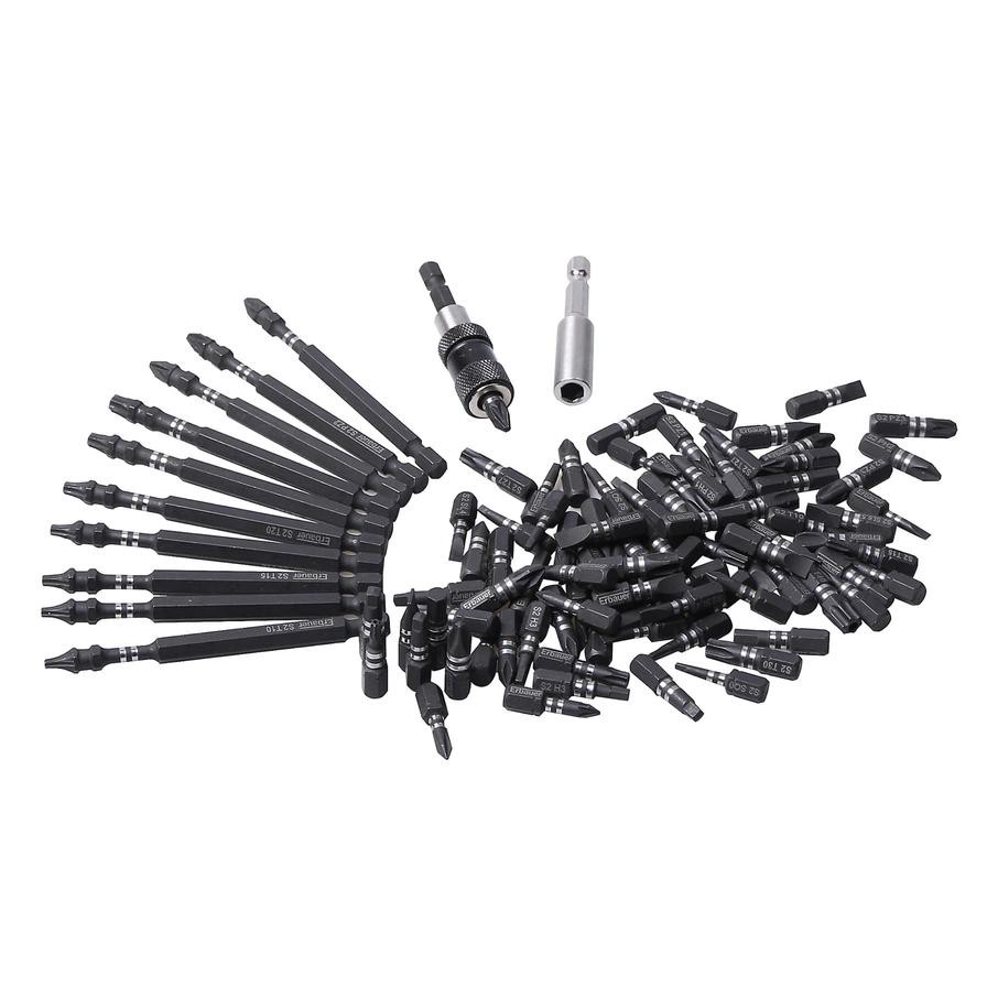 Erbauer Mixed Impact Bit Set (113 Pc.)