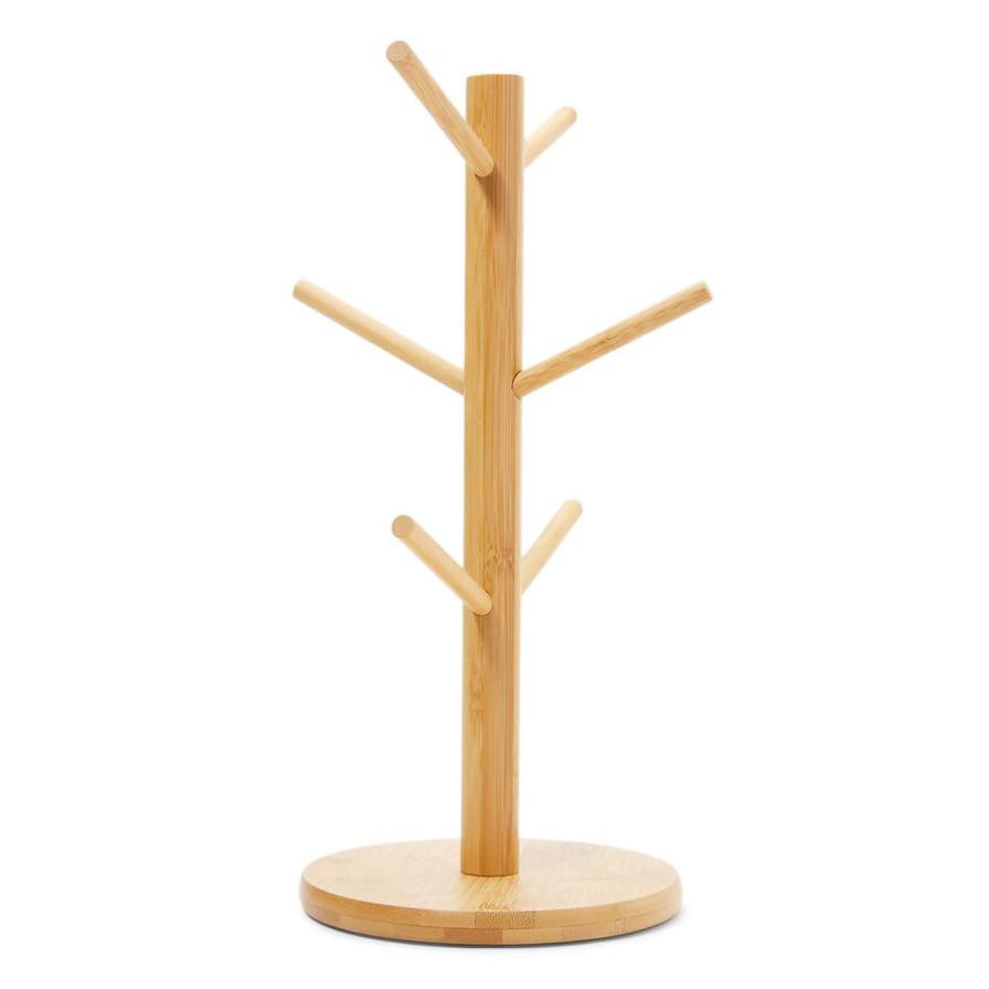 Orchid Wooden Mug Tree Holder (33 x 19.2 x 4.1 cm)