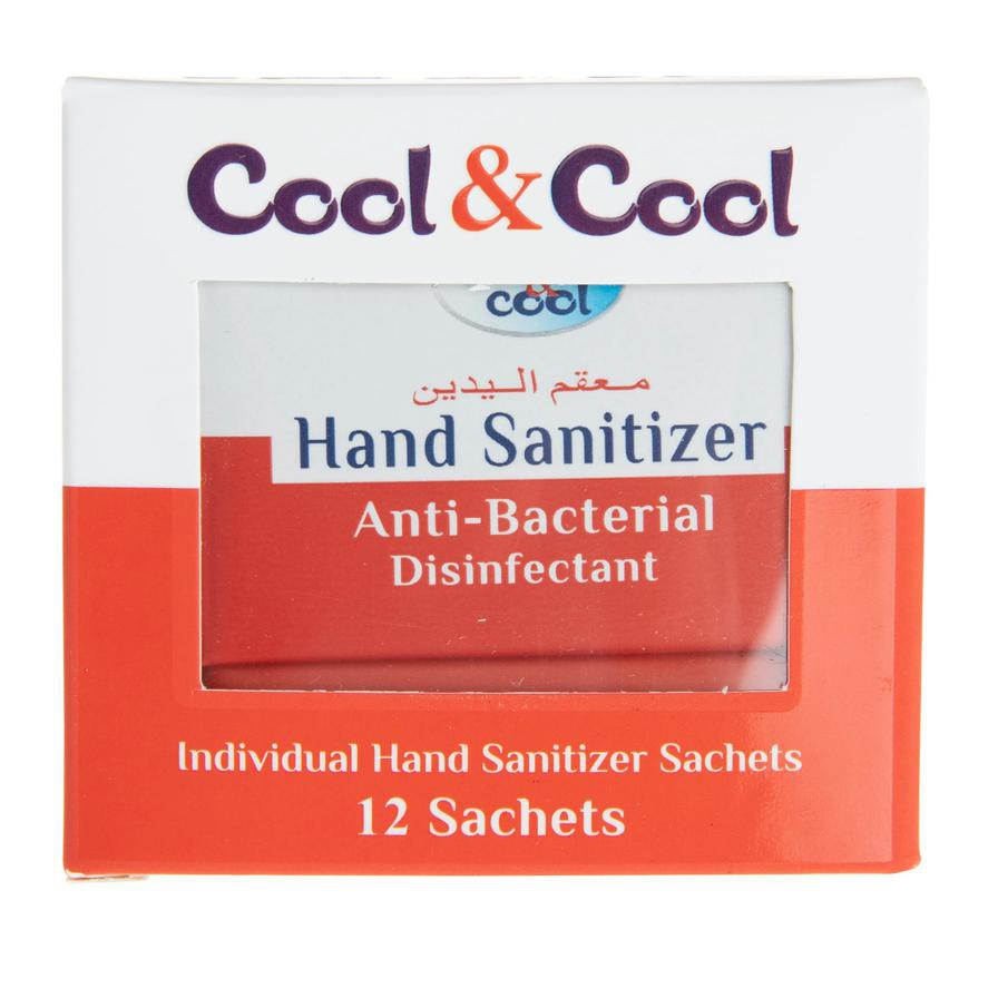 Cool & Cool Disinfectant Hand Sanitizer Sachet (12 Pc.)